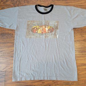 Vintage THE DOORS Gray Black Morrison Hotel Ringer Shirt sz L Classic Rock EUC